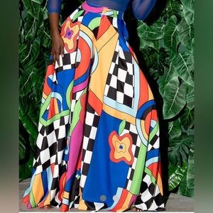 Wide leg palazzo pants